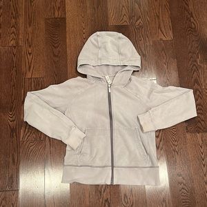 Lululemon purplish grey zip up hoodie